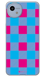 Buffalo check �s���N×�u���[ (�N���A) design by Moisture AQUOS wish4 SH-52E SHG13 A402SH A403SH SH-M27 SECOND SKIN �{�� �ی� �n�[�h�P�[�X �X�}�z�J�o�[�@��������