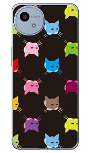 SINDEE �uCat-World �i�u���b�N�j�v (�N���A) AQUOS wish4 SH-52E SHG13 A402SH A403SH SH-M27 SECOND SKIN �{�� �ی� �n�[�h�P�[�X �X�}�z�J�o�[�@��������