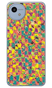 �e�N�X�`���t���[�N �C�G���[ (�N���A) AQUOS wish4 SH-52E SHG13 A402SH A403SH SH-M27 Coverfull �{�� �ی� �n�[�h�P�[�X �X�}�z�J�o�[�@��������