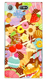 Milk's Design しらくらゆりこ 「Sweet time」 Xperia XZ1 Compact SO-02K docomo Coverfull xperia xz1 compact ケース xperia xz1 compact カバー エクスペリアxz1コンパクト ケース エクスペリアxz1コンパクト カバー so-02k ケース so-02k 送料無料