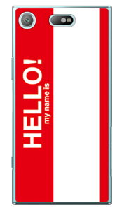 Hello my name is ���b�h �i�N���A�j Xperia XZ1 Compact SO-02K docomo SECOND SKIN xperia xz1 compact �P�[�X xperia xz1 compact �J�o�[ �G�N�X�y���Axz1�R���p�N�g �P�[�X �G�N�X�y���Axz1�R���p�N�g �J�o�[ so-02k �P�[�X
