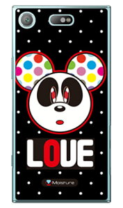 Love Panda �z���C�g�h�b�g �i�N���A�j design by Moisture Xperia XZ1 Compact SO-02K docomo SECOND SKIN xperia xz1 compact �P�[�X xperia xz1 compact �J�o�[ �G�N�X�y���Axz1�R���p�N�g �P�[�X �G�N�X�y���Axz1�R���p�N�g 