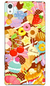 Milk's Design しらくらゆりこ 「Sweet time」 Xperia Z5 Premium SO-03H docomo Coverfull xperia z5 premium ケース xperia z5 premium カバー z5 premium ケース z5 premium カバー z5 プレミアム ケース z5 プレミアム カバー 送料無料