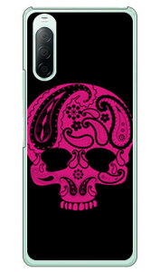 Paisley skull �u���b�N �i�N���A�j design by ROTM Xperia 10 II SO-41A�ESOV43�EA001SO�EXQ-AU42 docomo�Eau�EY!mobile�EMVNO�X�}�z�iSIM�t���[�[���j SECOND SKIN xperia 10 II �P�[�X xperia 10 II �J�o�[ so-41a �P�[�X so-41a �J�o