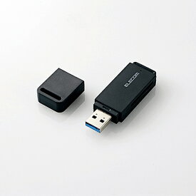 ELECOM（エレコム） USB3.0対応メモリカードリーダ（スティックタイプ） MR3-D011BKUSB3.0対応 メモリカードリーダ スティックタイプ USB3.0 USB2.0 対応 コネクタキャップ付き ストラップホール macintosh対応 mac対応 USBバスパワー SDXCメモリーカード