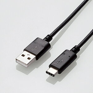 ELECOMiGRj USB^CvCP[u USB A to C 1m 3A  MPA-AC10NBKUSB2.0 Type-C p\R [d X}[gtH 3A }[d f[^ʐM X}z ^ubg f[^] 450Mbps  R 2dV[h 