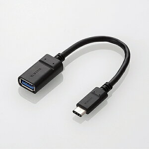 ELECOMiGRj USB3.1P[uiType-C-Standard-Aj MPA-AFCM01NBKusb3.1P[u type c P[u standard a typec P[u usb X^_[ha X}z L[{[h android