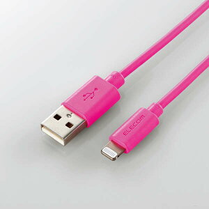 ELECOM�i�G���R���j iPhone�P�[�u�� ���C�g�j���O�P�[�u�� 50cm iPad iPod �f�[�^�ʐM �[�d USB-A Lightning �s���N RoHS�w�ߏ����i10�����j MPA-UAL05PN