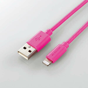 ELECOM�i�G���R���j iPhone�P�[�u�� ���C�g�j���O�P�[�u�� 1.5m iPad iPod �f�[�^�ʐM �[�d USB-A Lightning �s���N RoHS�w�ߏ����i10�����j MPA-UAL15PN