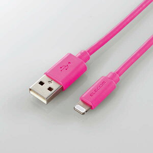 ELECOM�i�G���R���j iPhone�P�[�u�� ���C�g�j���O�P�[�u�� 2m iPad iPod �f�[�^�ʐM �[�d USB-A Lightning �s���N RoHS�w�ߏ����i10�����j MPA-UAL20PN