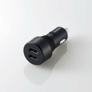 ELECOMiGRj VK[\Pbg J[`[W[ 24W(5V/4.8A) 2|[g USB A ×2 h~ CWP[^[ ܂[d iPhone Android eΉ  [d ubN MPA-CCU14BK