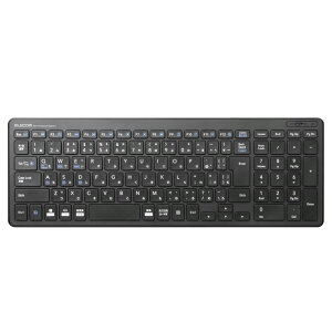 ELECOM(エレコム) Bluetoothキーボード パンタグラフ 薄型 コンパクト マルチOS対応 PS5 ブラック TK-FBP101BKBluetooth 超薄型 コンパクト キーボード 3台 ペアリング 軽量 マルチペアリング パンタグ