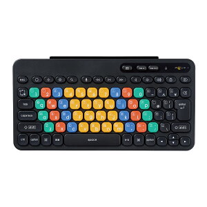 ELECOMiGRj CXL[{[h Bluetooth  RpNg J[ L[{[h Caps Lock@\XCb` y iPad iPhone Ή z R J[hX^ht ubN TK-FS10BMKIBK