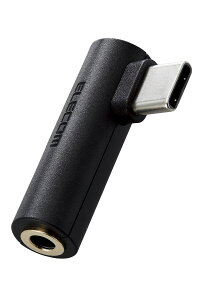 ELECOMiGRj ^CvC Cz ϊA_v^ USB Type C to CzWbN DAC 3.5mm y Chromebook Mac PC iPad Android X}z  Type-C @Ή z ubN MPA-C35DDBK