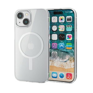 ELECOMiGRj iPhone 15 p P[X nCubh Jo[ Ռz JYی݌v MAGKEEP ͋zCX[dΉ Xgbvz[t dx5H zCg PM-A23AMAG02WH