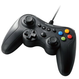 ELECOM（エレコム） ゲームパッド PC コントローラー USB接続 Xinput Xbox系ボタン配置 FPS仕様 13ボタン 高耐久ボタン 軽量 スティックカバー交換 公式大会使用可 ブラック JC-GP30XBK