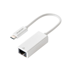 ELECOMiGRjLLANA_v^[ USB Type-C 1000Mbps ʐM USB3.2 Gen1 y Windows 11 10 Mac iPad Nintendo Switch Ή z LAN zCg EDC-GUC3V3-W