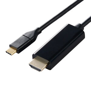 ELECOMiGRjUSB-C HDMI ϊP[u 1m 4K/60HzΉ ( Windows MacBook Chromebook Android iPhone iPad ) ~[O fo ubN DH-CHDMI10BK