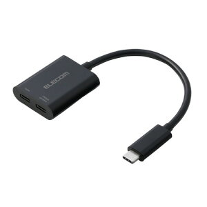 ELECOMiGRjUSB-C ϊA_v^ y 100W PD}[d 4Kfo z USB Type-C to Type-C×2 f[^] ( Windows MacBook Chromebook Android iPhone iPad Ή )  MPA-C2CPD100BK