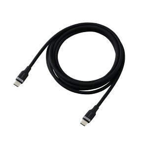 ELECOM�i�G���R���j USB Type-C �P�[�u�� ( C to C ) 2m PD 100W �}���[�d �V���R���f�� �y Type C �|�[�g���� MacBook iPhone Android Galaxy Pixel iPad ���Ή� �z �u���b�N MPA-CC5PSSA20BK