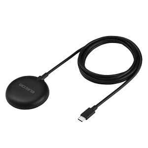 ELECOM(エレコム) ワイヤレス充電器 マグネット式 Qi2 15W 高速充電 コンパクト 【 Magsafe 対応 iPhone / Qi2規格対応 スマホ 等充電 】 ブラック W-MA10BK