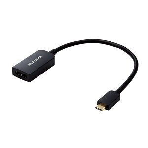 ELECOMiGRj USB-C HDMI ϊA_v^ y4K/60HzΉz USB Type-C fo ( Windows MacBook Chromebook Android iPhone iPad ) ubN DH-CHDMIQBK
