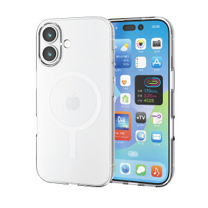 ELECOM(エレコム)iPhone 17 ケース ソフト 衝撃吸収 MAGKEEP 磁力吸着ワイヤレス充電対応 クリア PM-A25AUCTMGCR
