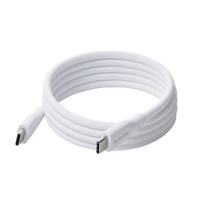 ELECOM�i�G���R���jUSB-C �P�[�u�� PD60W USB Type-C to Type-C 1m �}���[�d �V���R�� �_�炩�����܂�ɂ��� �}�O�l�b�g ���� �ł�����Ƃ܂Ƃ܂� �����^�ѕ֗� �`��L�� �z���C�g MPA-CCTMGS10WH