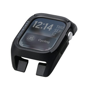 ELECOM�i�G���R���j �A�b�v���E�H�b�` �J�o�[ Apple Watch Series 11 / 10 [ 46mm ] �o���p�[ �Ռ��ɘa �P�[�X ZEROSHOCK �u���b�N AW-25AFCZEROBK