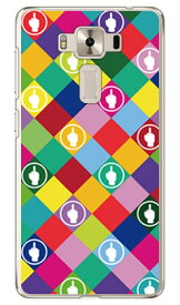 F rhombuses マルチ （クリア） design by ROTM fir ZenFone 3 Deluxe （5.5インチ） ZS550KL MVNOスマホ（SIMフリー端末） SECOND SKIN zenfone 3 deluxe ケース zenfone 3 deluxe カバー zs550kl ケース zs550kl カバー ゼンフォン3 送料無料