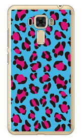 Leopard ブルー （クリア） design by ROTM fir ZenFone 3 Laser ZC551KL MVNOスマホ（SIMフリー端末） SECOND SKIN zenfone 3 laser zc551kl ケース zenfone 3 laser zc551kl カバー ゼンフォン3 ケース ゼンフォン3 カバー 551kl 送料無料