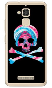 Psychedelic skull �s���N×�u���[ �i�N���A�j design by ROTM ZenFone 3 Max�i5.2�C���`�j ZC520TL MVNO�X�}�z�iSIM�t���[�[���j SECOND SKIN zenfone 3 max zc520tl �P�[�X zenfone 3 max zc520tl �J�o�[ �[���t�H��3�}�b�N�X ��
