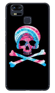 Psychedelic skull �s���N×�u���[ �i�N���A�j design by ROTM ZenFone Zoom S ZE553KL MVNO�X�}�z�iSIM�t���[�[���j SECOND SKIN zenfone 3 zoom �P�[�X zenfone 3 zoom �J�o�[ ze553kl �P�[�X ze553kl �J�o�[ �[���t�H��3�Y�[�� 