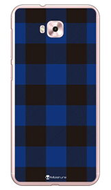 Buffalo check ブルー （クリア） design by Moisture ZenFone 4 Selfie ZD553KL MVNOスマホ（SIMフリー端末） SECOND SKIN zenfone 4 selfie ケース zenfone 4 selfie カバー zd553kl ケース zd553kl カバー ゼンフォン4セルフィー 送料無料