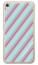 ROTM Stripe エメラルド （クリア） design by ROTM ZenFone Live ZB501KL MVNOスマホ（SIMフリー端末） SECOND SKIN zenfone live zb501kl ケース zenfone live zb501kl カバー zenfone live ケース zenfone live カバー ゼンフォン 送料無料