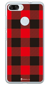 Buffalo check ���b�h �i�N���A�j design by Moisture ZenFone Max Plus M1 ZB570TL MVNO�X�}�z�iSIM�t���[�[���j SECOND SKIN zenfone max plus zb570tl �P�[�X zenfone max plus zb570tl �J�o�[ zenfonemaxplus�P�[�X ��������