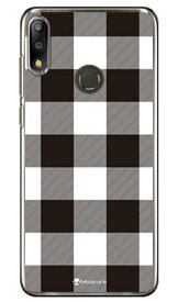 Buffalo check ホワイト （クリア） design by Moisture ZenFone Max Pro M2 ZB631KL MVNOスマホ（SIMフリー端末） SECOND SKIN zenfone max pro m2 ケース zenfone max pro m2 カバー zb631kl ケース zb631kl カバー 送料無料