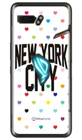 NYC マルチハートドットホワイト （ソフトTPUクリア） design by Moisture ROG Phone II MVNOスマホ（SIMフリー端末） SECOND SKIN rogphone2 スマホ rogphone2 スマートフォン rogphone2 スマホケース rogphone2 スマホカバー ログフォン2 送料無料