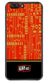 エレクトロボード レッド （クリア） ZenFone 4 ZE554KL MVNOスマホ（SIMフリー端末） YESNO zenfone 4 ケース zenfone 4 カバー ze554kl ケース ze554kl カバー ゼンフォン4 ケース ゼンフォン4 カバー ゼンフォン4 simフリー 送料無料