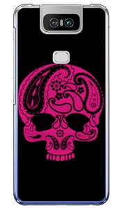 Paisley skull �u���b�N �i�N���A�j design by ROTM ZenFone 6 ZS630KL MVNO�X�}�z�iSIM�t���[�[���j SECOND SKIN �n�[�h�P�[�X zenfone 6 �P�[�X zenfone 6 �J�o�[ zs630kl �P�[�X zs630kl �J�o�[ �[���t�H��6 �P�[�X �[��