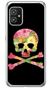 Flower skull �u���b�N �i�\�t�gTPU�N���A�j design by ROTM Zenfone 8 ZS590KS MVNO�X�}�z�iSIM�t���[�[���j SECOND SKIN �X�}�z�P�[�X �\�t�g�P�[�X zenfone 8 �P�[�X zenfone 8 �J�o�[ zs590ks �P�[�X zs590ks �J�o�[ �[