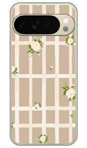 SINDEE �uFlower Grid �i�x�[�W���j�v (�N���A) Pixel 10 Pro XL SECOND SKIN �{�� �ی� �n�[�h�P�[�X �X�}�z�J�o�[�@��������