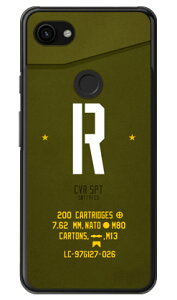 Cf LTD �~���^���[ �C�j�V���� �A���t�@�x�b�g R �J�[�L �i�N���A�j Google Pixel 3a XL MVNO�X�}�z�iSIM�t���[�[���j�Edocomo�ESoftBank Coverfull google pixel 3a xl �P�[�X google pixel 3a xl �J�o�[ �O�[�O���s�N�Z