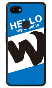 Cf LTD �n���[�C�j�V���� W �u���[ �i�N���A�j Google Pixel 3a XL MVNO�X�}�z�iSIM�t���[�[���j�Edocomo�ESoftBank Coverfull google pixel 3a xl �P�[�X google pixel 3a xl �J�o�[ �O�[�O���s�N�Z��3aXL�P�[�X �O�[�O��