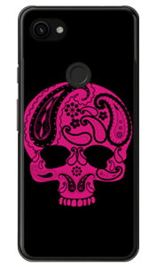 Paisley skull �u���b�N �i�N���A�j design by ROTM Google Pixel 3a XL MVNO�X�}�z�iSIM�t���[�[���j�Edocomo�ESoftBank SECOND SKIN google pixel 3a xl �P�[�X google pixel 3a xl �J�o�[ �O�[�O���s�N�Z��3aXL�P�[�X ��������