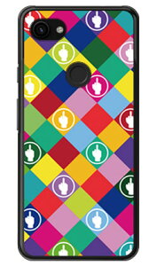 F rhombuses �}���` �i�N���A�j design by ROTM Google Pixel 3a XL MVNO�X�}�z�iSIM�t���[�[���j�Edocomo�ESoftBank SECOND SKIN google pixel 3a xl �P�[�X google pixel 3a xl �J�o�[ �O�[�O���s�N�Z��3aXL�P�[�X �O�[�O���s�N