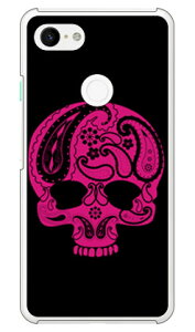 Paisley skull �u���b�N �i�N���A�j design by ROTM Google Pixel 3 XL MVNO�X�}�z�iSIM�t���[�[���j�Edocomo�ESoftBank SECOND SKIN google pixel 3 xl �P�[�X google pixel 3 xl �J�o�[ �O�[�O���s�N�Z��3XL�P�[�X �O�[�O���s