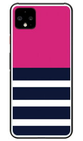 Plain border ピンク （クリア） design by ROTM Google Pixel 4 XL MVNOスマホ（SIMフリー端末）・SoftBank SECOND SKIN google pixel 4 XL ケース google pixel 4 XL カバー グーグルピクセル4XLケース グーグルピクセル4XLカバー 送料無料