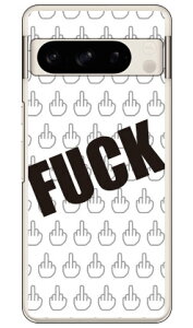 Cf LTD FUCK�i�t�@�b�N�j �� �z���C�g (�N���A) Pixel 8 Pro Coverfull �{�� �ی� �n�[�h�P�[�X �X�}�z�J�o�[�@��������