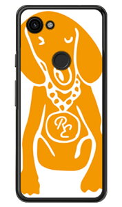 Dog �z���C�g×�I�����W design by ROTM �i�N���A�j Google Pixel 3a MVNO�X�}�z�iSIM�t���[�[���j�Edocomo�ESoftBank SECOND SKIN google pixel 3a �P�[�X google pixel 3a �J�o�[ �O�[�O���s�N�Z��3a�P�[�X �O�[�O���s�N